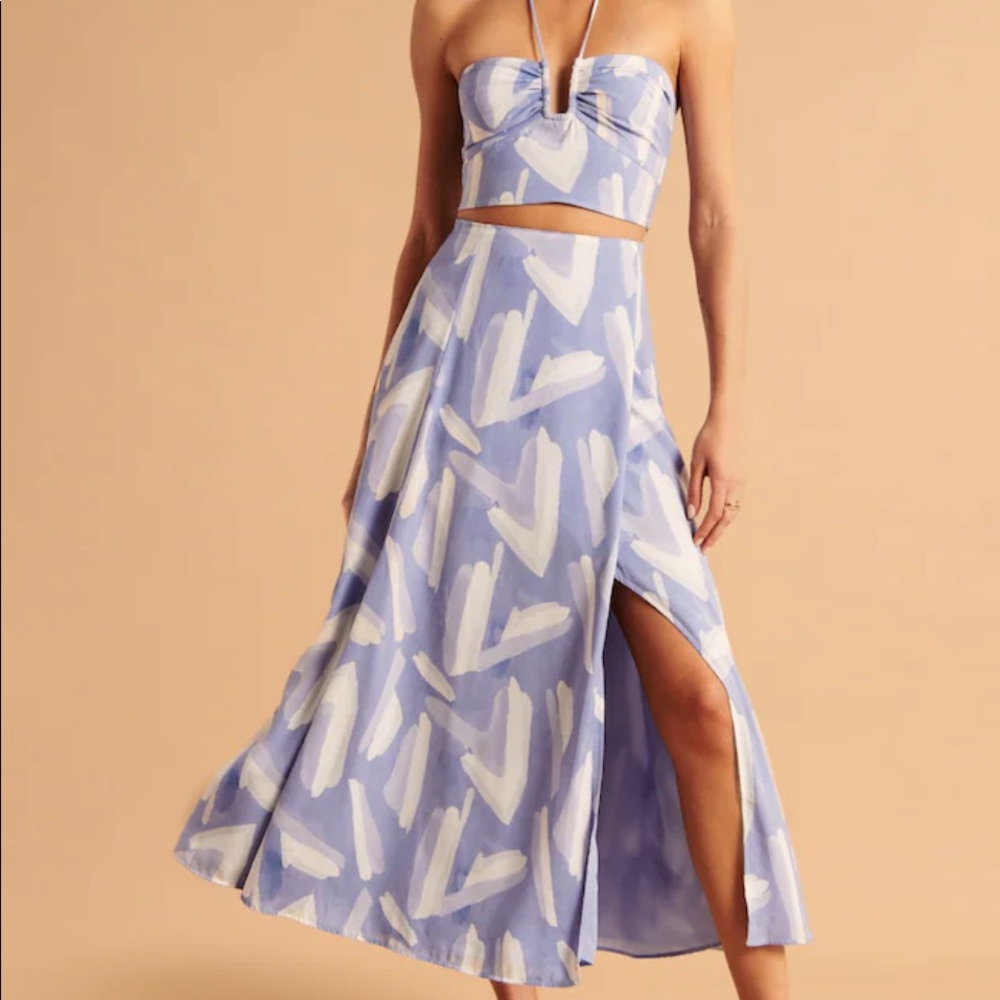 Abercrombie Elevated Flowy Maxi Skirt